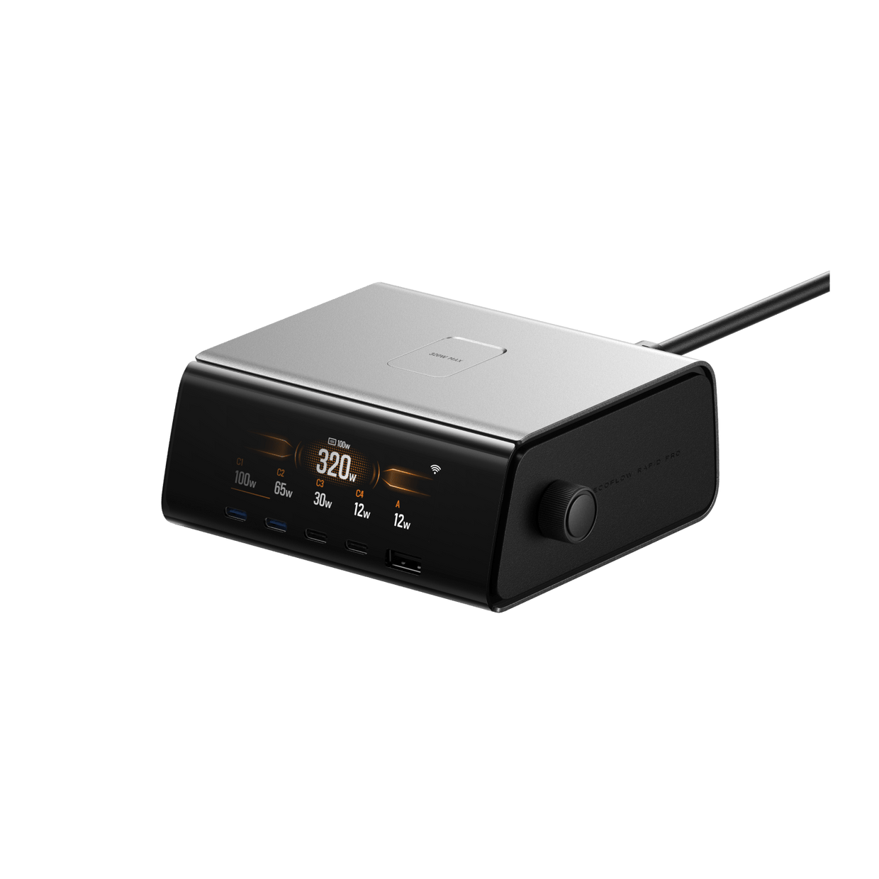 EcoFlow Rapid Pro Charger 320W RAPID Pro Desktop Charger (320W, 5 Ports, GaN) EcoFlow RAPID Pro Desktop Charger (320W, 5 Ports, GaN)