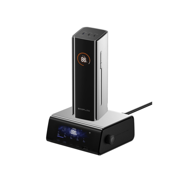 EcoFlow Rapid Pro EcoFlow RAPID Pro Power Bank (27650mAh) + RAPID Pro Desktop Charger (320W | 5 Ports | GaN) EcoFlow RAPID Pro Power Bank (27,650mAh, 300W, 140W Built-in Cable)