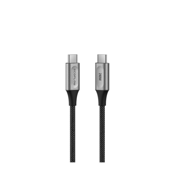 EcoFlow Rapid Cable RAPID Pro USB-C to USB-C Cable (240W, Nylon) EcoFlow RAPID Pro USB-C to USB-C Cable (240W, Nylon)
