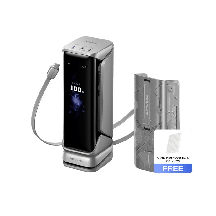 EcoFlow Rapid Pro EcoFlow RAPID Pro X Power Bank + Pro X Power Bank Case (Cyber Sliver) EcoFlow RAPID Pro X Power Bank (27,650mAh, 300W)