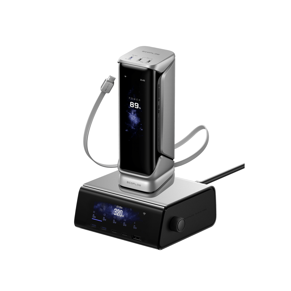 EcoFlow Rapid Pro EcoFlow RAPID Pro X Power Bank + RAPID Pro Desktop Charger (320W | 5 Ports | GaN) EcoFlow RAPID Pro X Power Bank (27,650mAh, 300W)