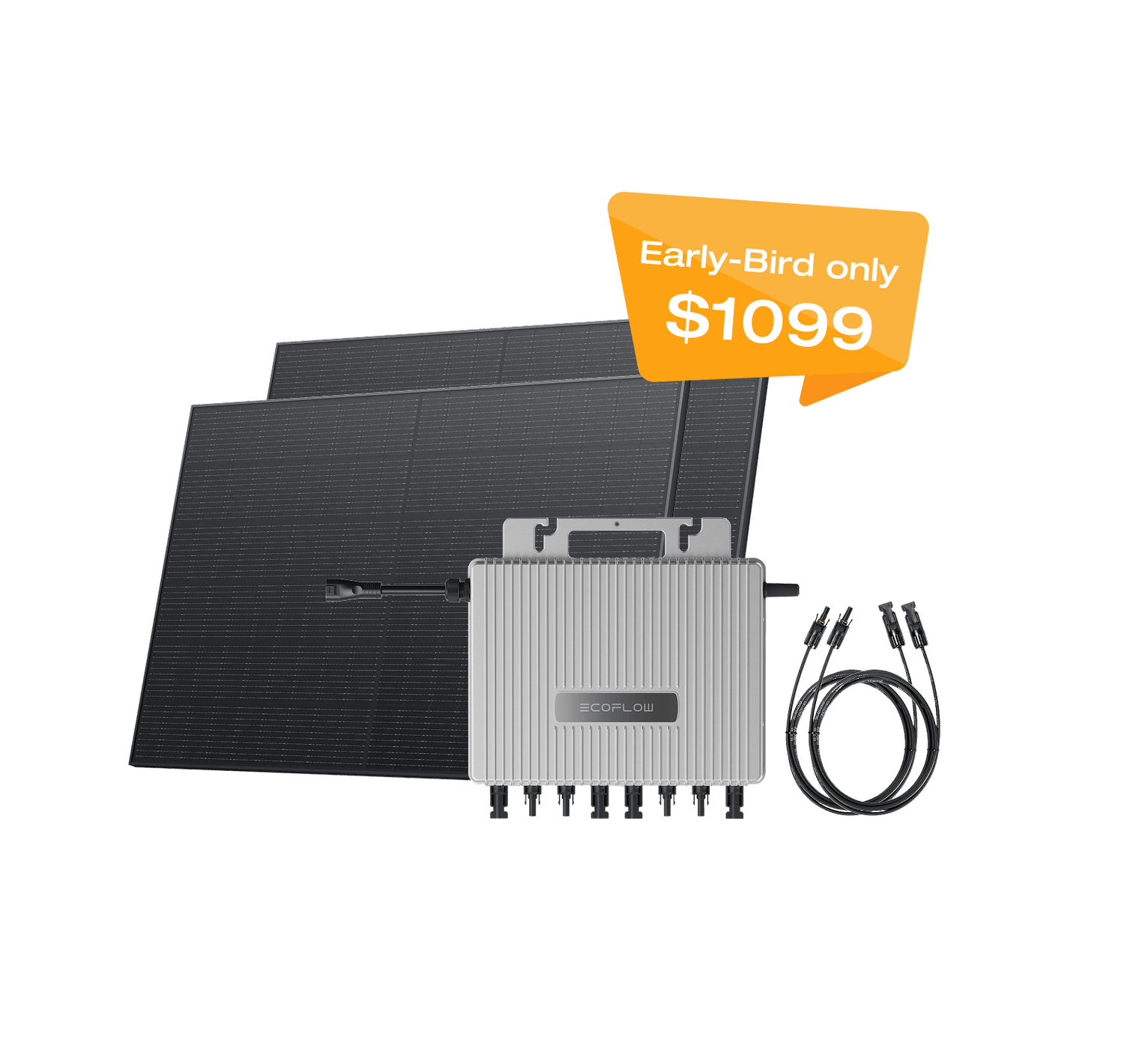 Load image into Gallery viewer, EcoFlow STREAM Microinverter + 2 × 400W Rigid Solar Panels EcoFlow STREAM Microinverter
