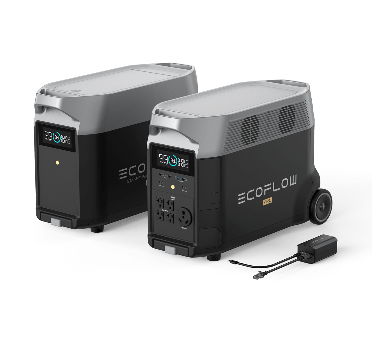 EcoFlow UK RV Power Solution - Overlander Kit: DELTA Pro + DELTA Pro Extra Battery+Grounding Adapter Portable RV & EV Power with DELTA Pro: DELTA Pro + Grounding Adapter