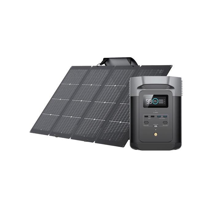 EcoFlow US Bundle (Members-only) DELTA 2 + 220W Portable Solar Panel x 1 DELTA 2 Solar Generator (PV220W*1) - EcoCredits Monthly Madness