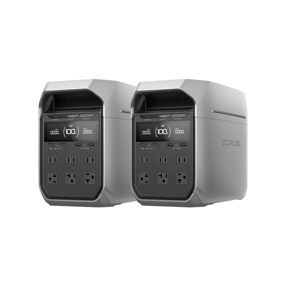 EcoFlow US Standalone 2 × DELTA 3 Plus Portable Power Station EcoFlow 2 × DELTA 3 Plus Portable Power Station - Flash Sale