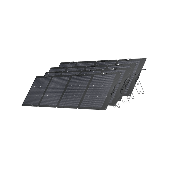 EcoFlow US Solar Panels 220W Portable Solar Panel x 4 EcoFlow 220W Bifacial Portable Solar Panel Bundle