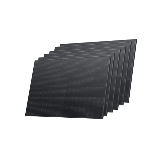 EcoFlow US Solar Panels 6 x 400W Rigid Solar Panel +12 x Rigid Solar Panel Mounting Feet EcoFlow 400W Rigid Solar Panel + Rigid Solar Mounting Feet