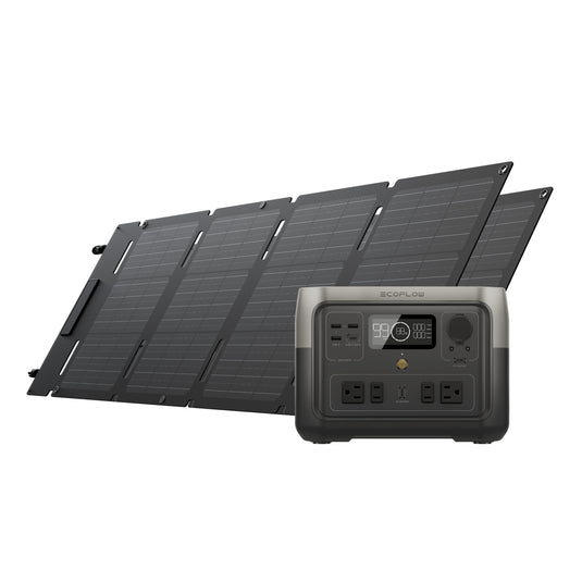 EcoFlow US Solar Panels RIVER 2 + 45W EcoFlow 45W Portable Solar Panel