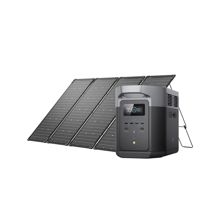 EcoFlow US DELTA 2 Max(1900) + 500W Solar Kit EcoFlow DELTA 2 MAX (1900Wh) Portable Power Station