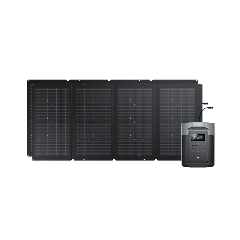 EcoFlow- DELTA 2 + (1) 220W Portable Solar Panel-DELTA2-220W