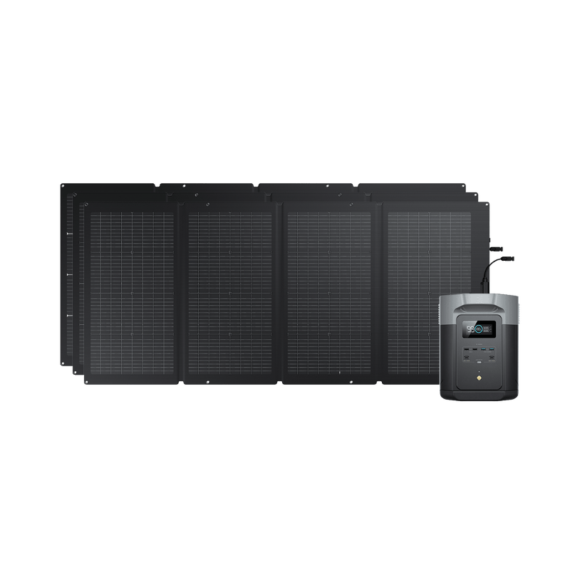 Load image into Gallery viewer, EcoFlow US 3*220W + DELTA 2 Max EcoFlow DELTA 2 Max + 220W Portable Solar Panel
