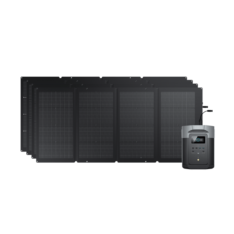 EcoFlow DELTA 2 Max 2000Wh Power Station w/ 220W Solar Panel 