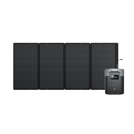 EcoFlow US 1*400W + DELTA 2 Max EcoFlow DELTA 2 Max + 400W Portable Solar Panel