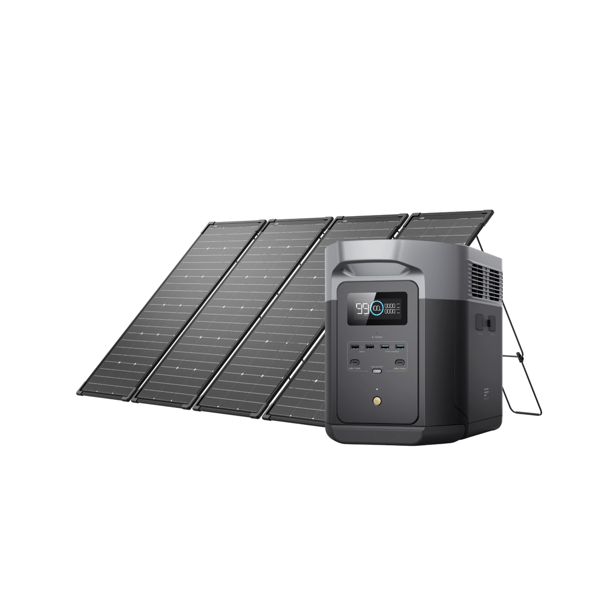 EcoFlow US D2M DELTA 2 Max + 500W Solar Kit EcoFlow DELTA 2 Max Portable Power Station