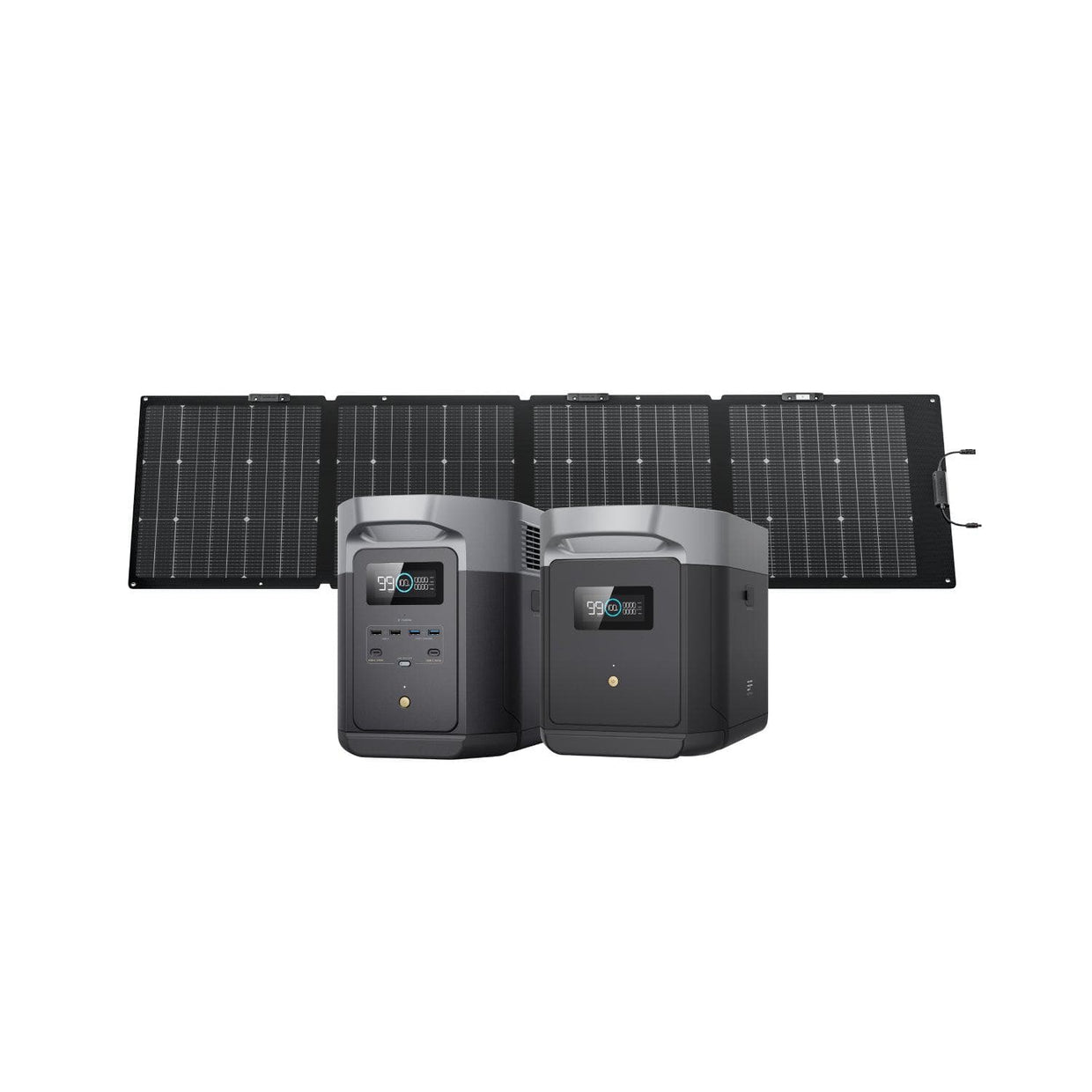 EcoFlow US D2M DELTA 2 Max + Extra Battery + 220W Solar Panel EcoFlow DELTA 2 Max Portable Power Station