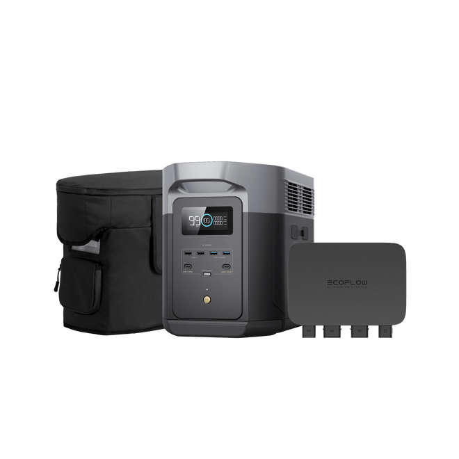 EcoFlow US D2M EcoFlow DELTA 2 MAX + 800W Alternator Charger + Bag EcoFlow DELTA 2 Max Portable Power Station