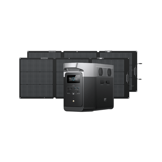 EcoFlow US 2*160W + DELTA 2 Max EcoFlow DELTA 2 Max Solar Generator (PV160W)