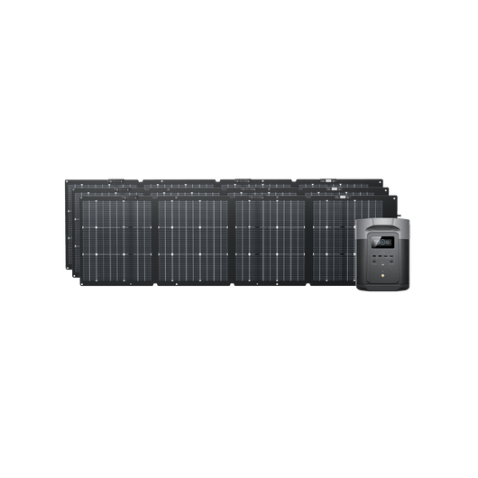 EcoFlow US 2*220W + DELTA 2 Max EcoFlow DELTA 2 Max Solar Generator (PV220W)