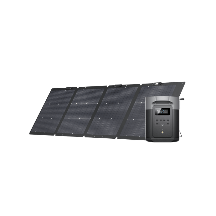 EcoFlow US D2M-bundle 1*220W + DELTA 2 Max EcoFlow DELTA 2 Max Solar Generator (PV220W)