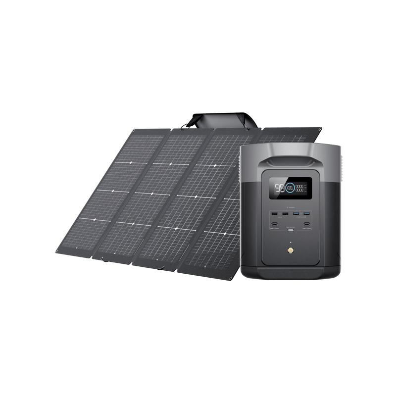 Load image into Gallery viewer, EcoFlow US 1*220W + DELTA 2 Max EcoFlow DELTA 2 Max Solar Generator (PV220W) - Mother&#39;s Day Livestream
