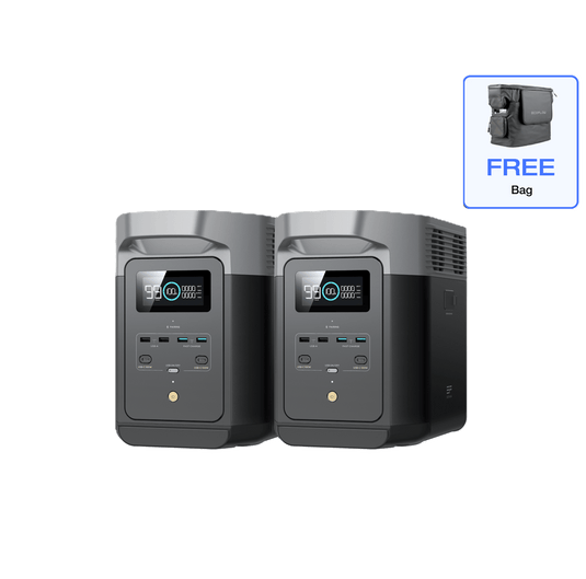 EcoFlow US delta_2 2 × DELTA 2 + Free Bag EcoFlow DELTA 2 Portable Power Station
