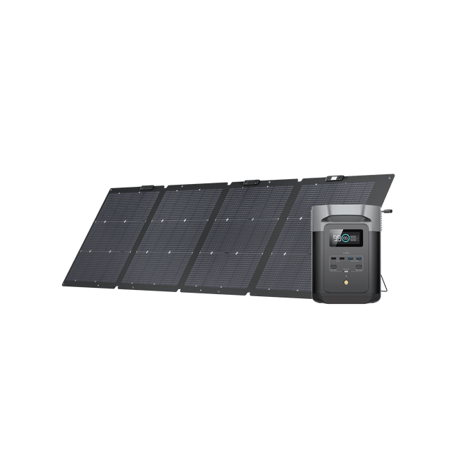 EcoFlow US Standalone DELTA 2 + 220W Solar Panel EcoFlow DELTA 2 Portable Power Station