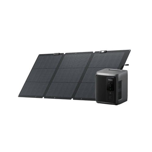 EcoFlow US D3A DELTA 3 1000 Air (10ms UPS) + 160W Solar Panel EcoFlow DELTA 3 1000 Air (10ms UPS) Portable Power Station