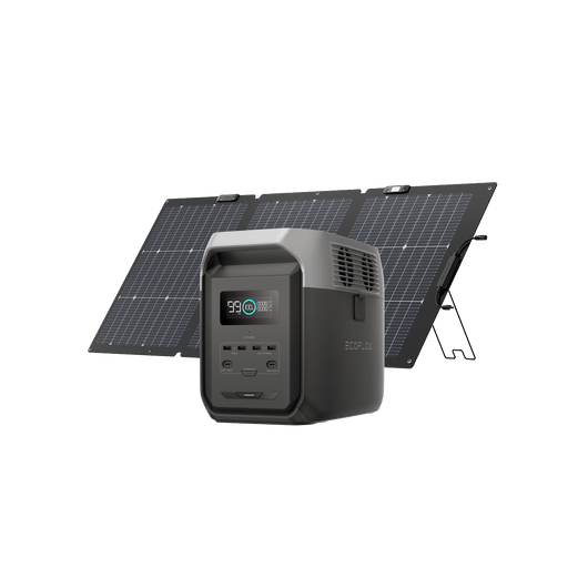 EcoFlow US Standalone DELTA 3 1500 + 160W Portable Solar Panel EcoFlow DELTA 3 1500 Solar Generator