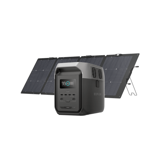 EcoFlow US Standalone DELTA 3 1500 + 220W Portable Solar Panel EcoFlow DELTA 3 1500 Solar Generator