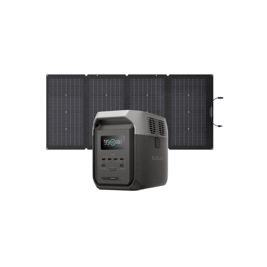 EcoFlow US Standalone DELTA 3 1500 + 220W Portable Solar Panel EcoFlow DELTA 3 1500 Solar Generator