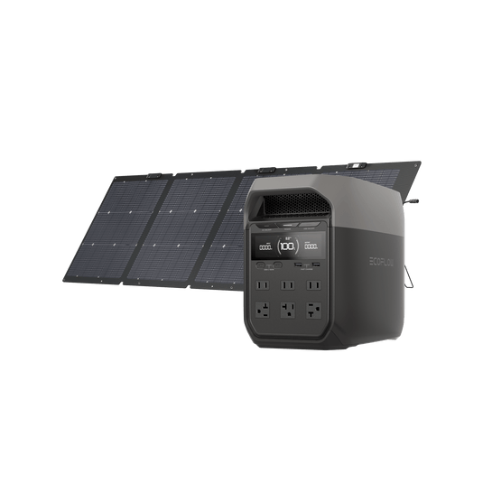 EcoFlow US Standalone DELTA 3 1500 + 220W Portable Solar Panel EcoFlow DELTA 3 1500 Solar Generator