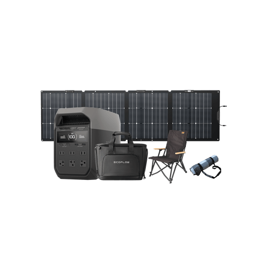 EcoFlow US Bundle DELTA 3 + 220W Solar Panel + DELTA 3 Bag + Camping Chair + Picnic Blanket EcoFlow DELTA 3 + 220W Solar Panel + DELTA 3 Bag + Camping Chair + Picnic Blanket