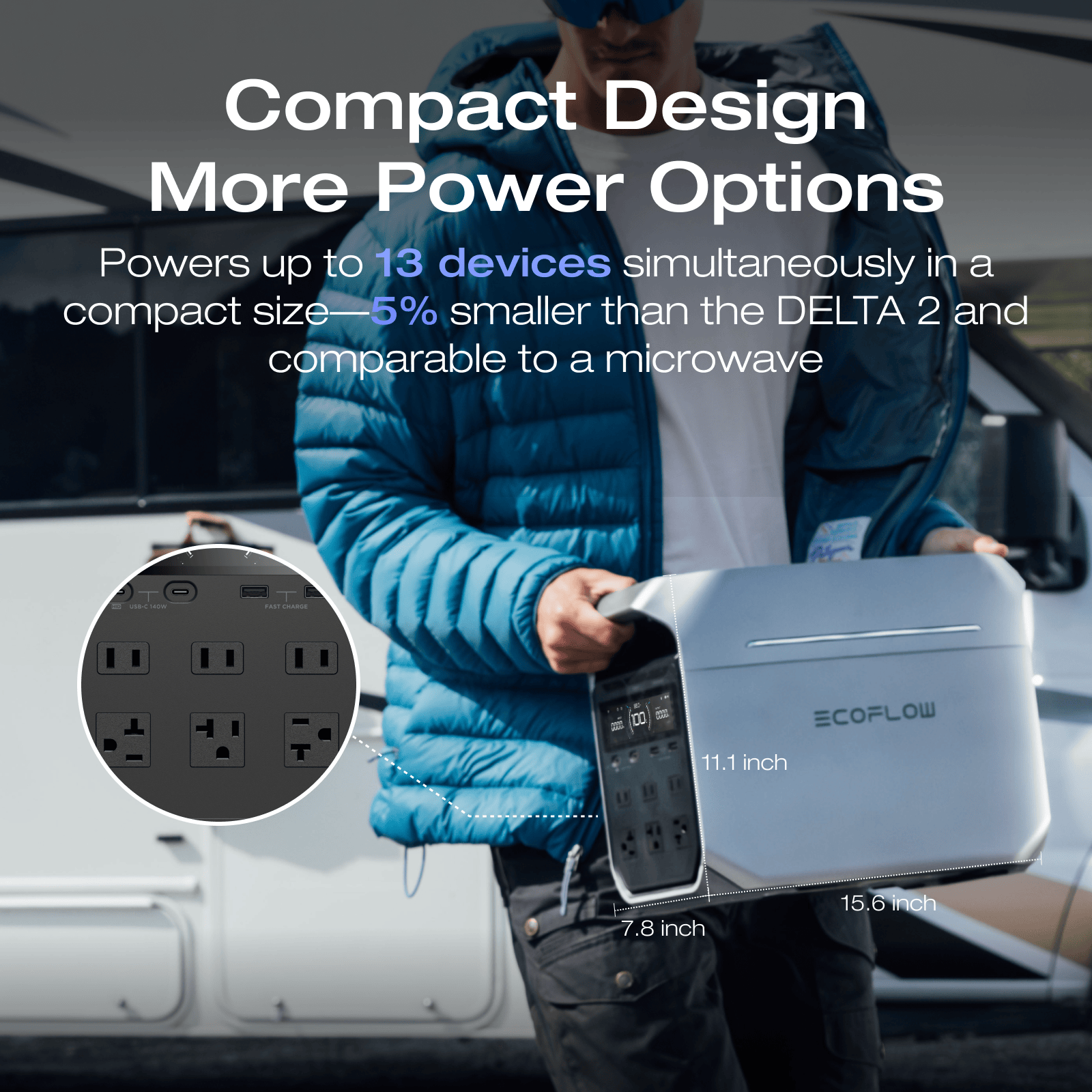 DELTA 3 Plus, שליטה דרך אפליקציית EcoFlow
