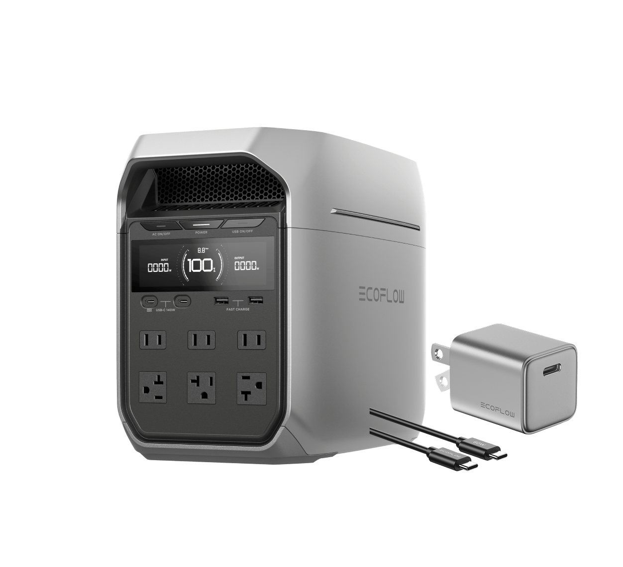 EcoFlow US Standalone DELTA 3 Plus + 20W Charger EcoFlow DELTA 3 Plus Portable Power Station