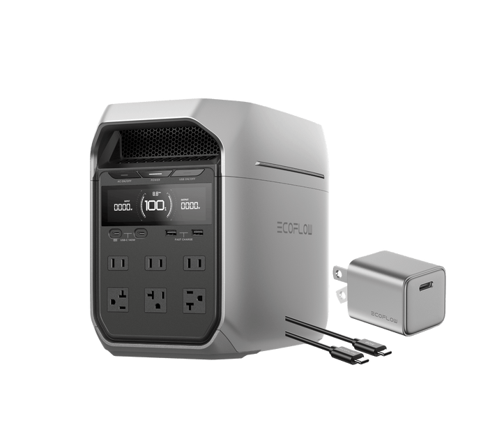 EcoFlow US Standalone DELTA 3 Plus + 20W Charger EcoFlow DELTA 3 Plus Portable Power Station