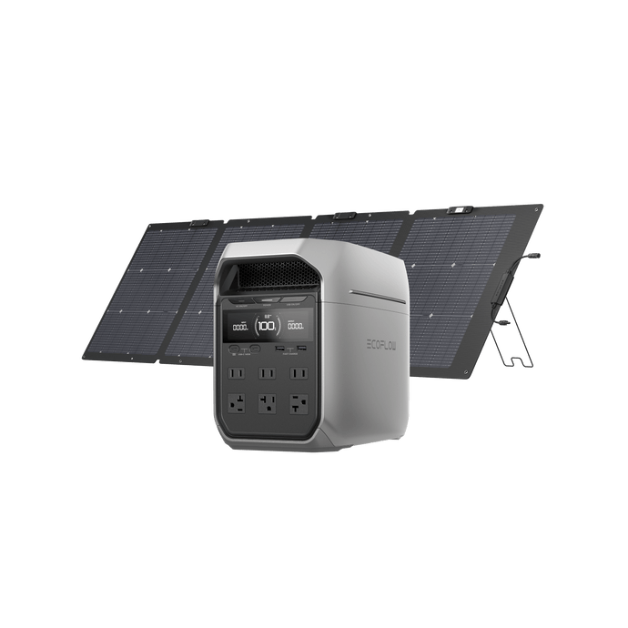 EcoFlow US Standalone DELTA 3 Plus + 220W Portable Solar Panel EcoFlow DELTA 3 Plus Portable Power Station