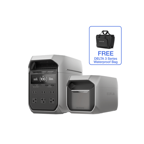 EcoFlow US Standalone DELTA 3 Plus + DELTA 3 Series Extra Battery + Bag EcoFlow DELTA 3 Plus Portable Power Station