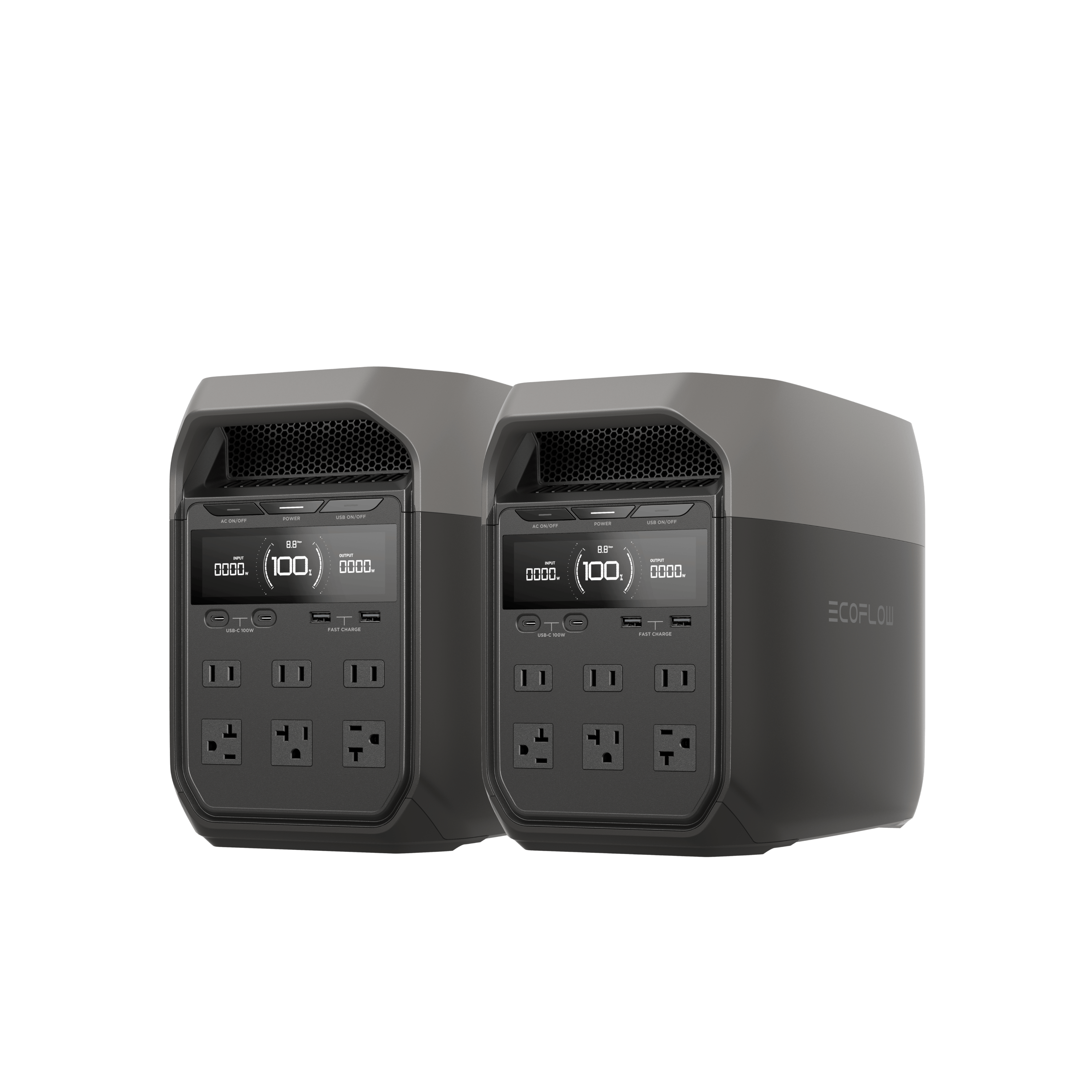 EcoFlow US Standalone 2 x DELTA 3 EcoFlow DELTA 3 Portable Power Station