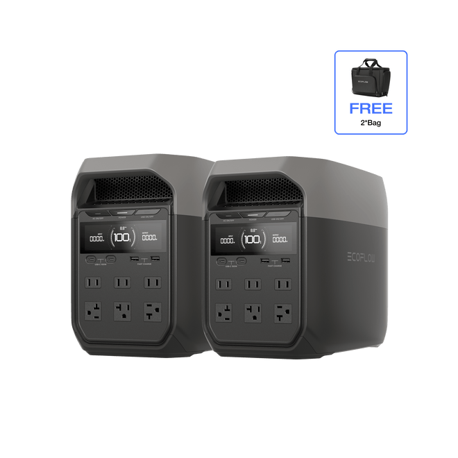 EcoFlow US Standalone 2 x DELTA 3 EcoFlow DELTA 3 Portable Power Station