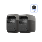 EcoFlow US Standalone 2 x DELTA 3 + Free Bag EcoFlow DELTA 3 Portable Power Station