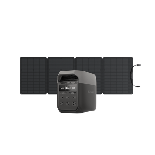 EcoFlow US Standalone DELTA 3 + 110W Portable Solar Pannel EcoFlow DELTA 3 Portable Power Station