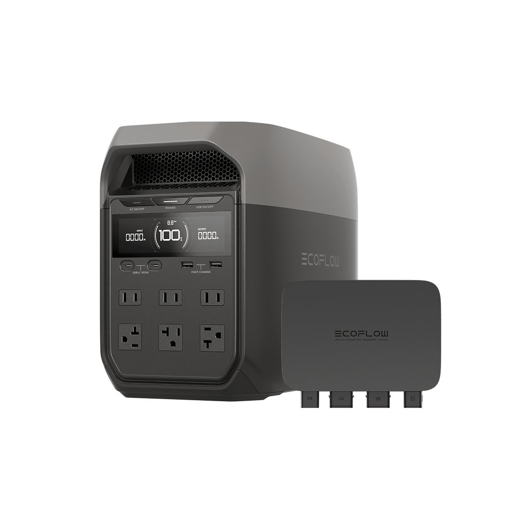 EcoFlow US Standalone DELTA 3 + 500W Alternator Charger EcoFlow DELTA 3 Portable Power Station