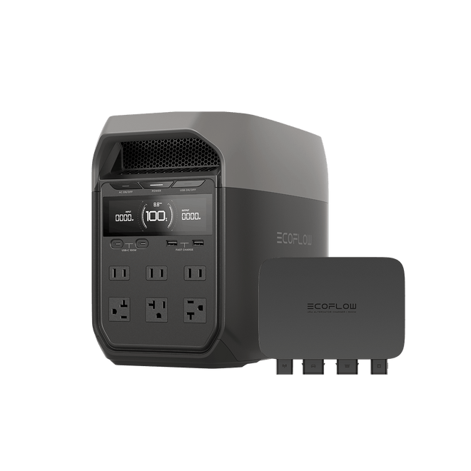 EcoFlow US Standalone DELTA 3 + 500W Alternator Charger EcoFlow DELTA 3 Portable Power Station