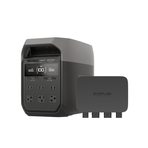 EcoFlow US Standalone DELTA 3 + 500W Alternator Charger EcoFlow DELTA 3 Portable Power Station