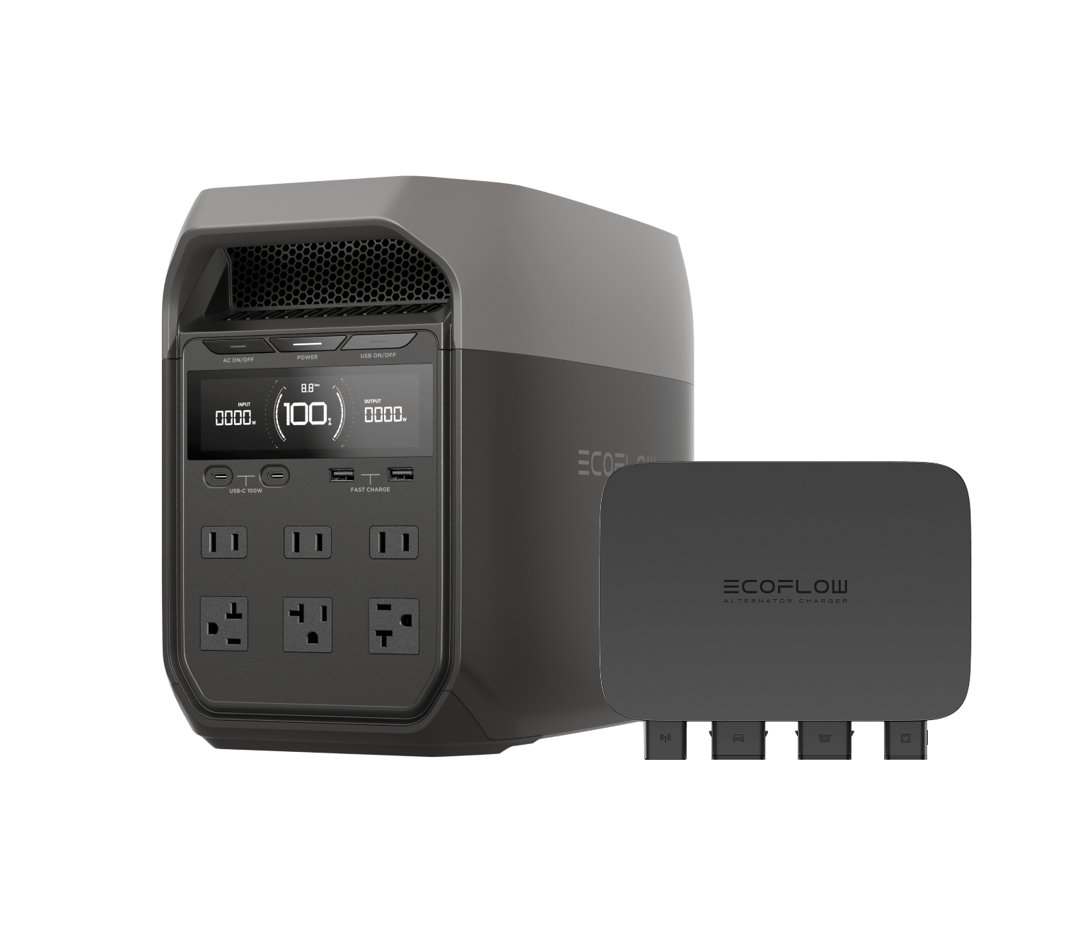 EcoFlow US Standalone DELTA 3 + 500W Alternator Charger EcoFlow DELTA 3 Portable Power Station
