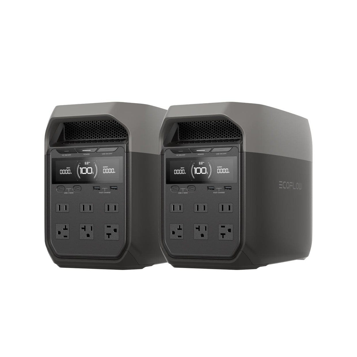 EcoFlow US Standalone (Members-only) 2 x DELTA 3 EcoFlow DELTA 3 Portable Power Station