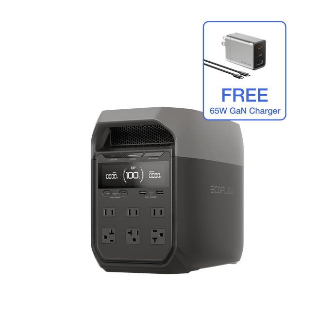 EcoFlow US Standalone (Members-only) DELTA 3 + Free 65W Charger EcoFlow DELTA 3 Portable Power Station