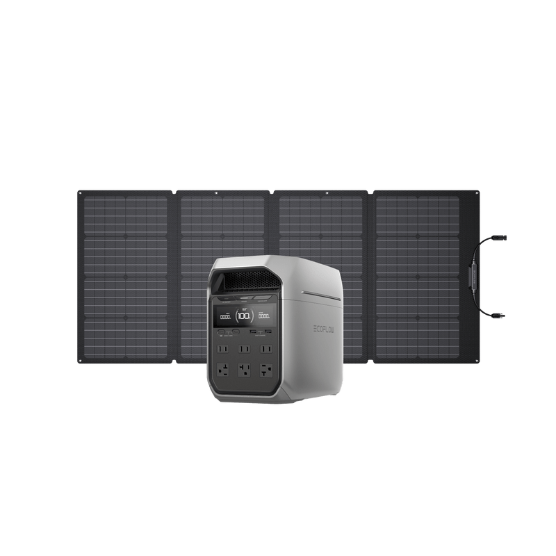 Load image into Gallery viewer, EcoFlow US Bundle DELTA 3 Plus + 160W Solar Panel EcoFlow DELTA 3 Series Solar Generator (PV160W)
