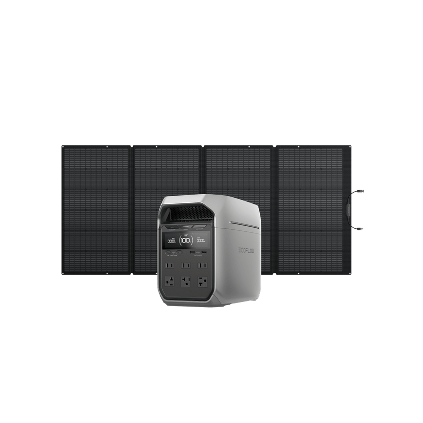 EcoFlow DELTA 3 Series Solar Generator (PV400W) | DELTA 3 Plus + 400W ...