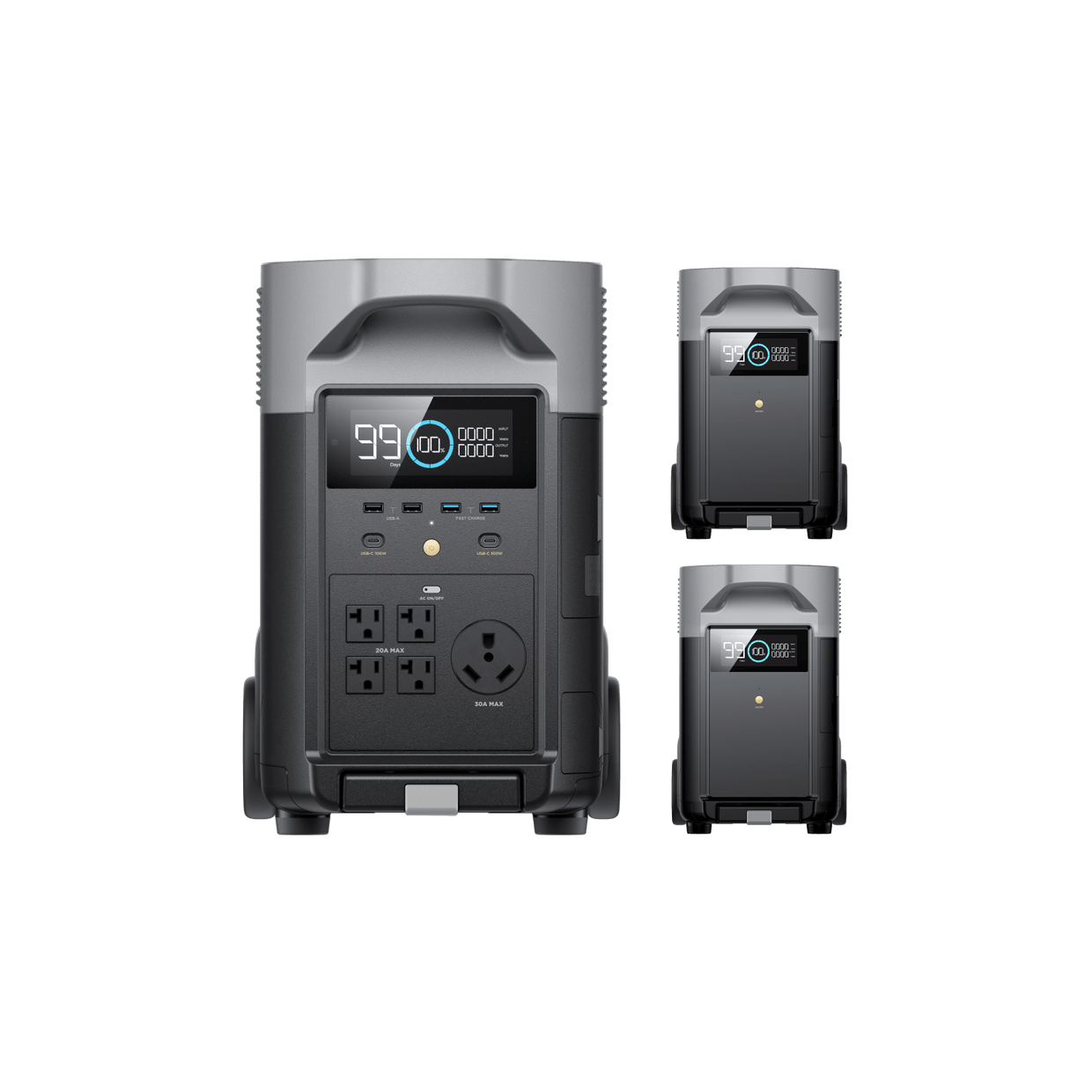 EcoFlow US Bundle DELTA Pro + 2*DELTA Pro Smart Extra Battery EcoFlow DELTA Pro + EcoFlow DELTA Pro Smart Extra Battery